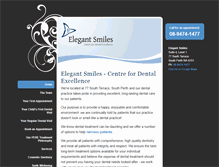 Tablet Screenshot of elegantsmiles.com.au